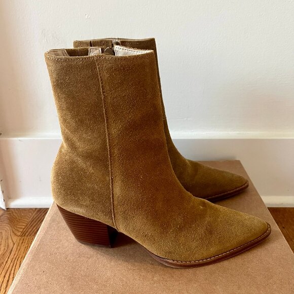 Matisse Caty Ankle Boots Fawn Suede 6.5 - Picture 4 of 11